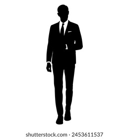 Men Suits silhouette  Vector image