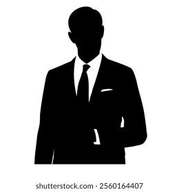 Men Suits silhouette  Vector image