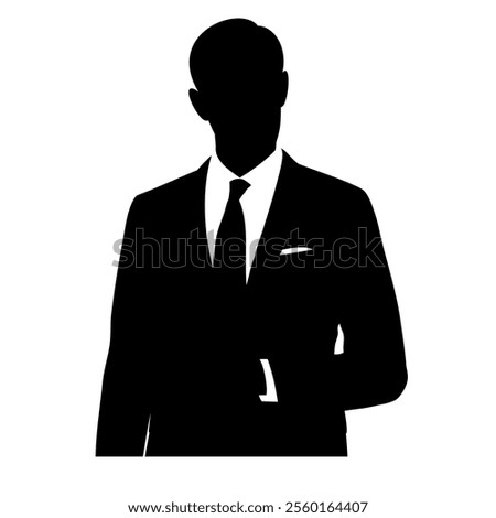 Men Suits silhouette  Vector image