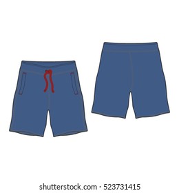 Men Sweat Shorts Template