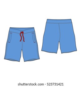 Men Sweat Shorts Template