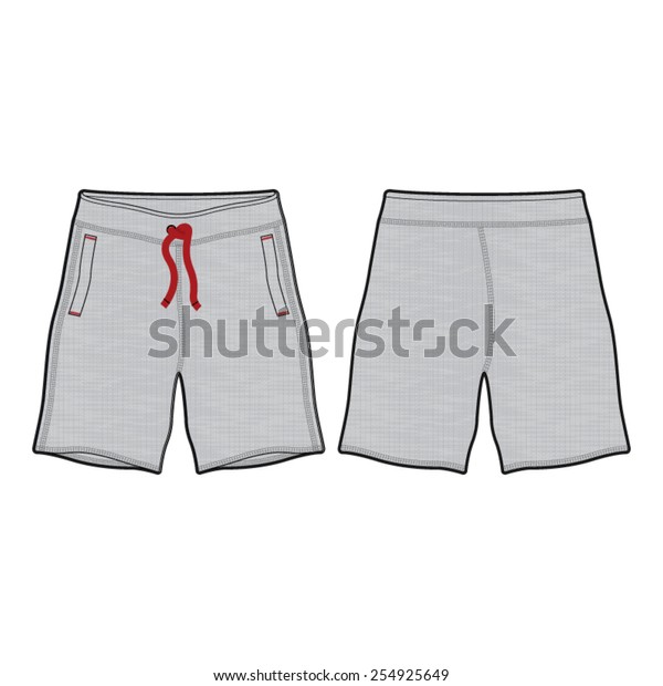 sweat shorts template