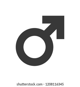 Men Symbol. Male Sign. Vector Icon.