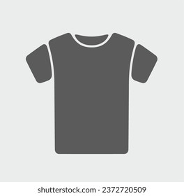 Männliches T-Shirt Symbol auf einem Hintergrund. Vektorgrafik.