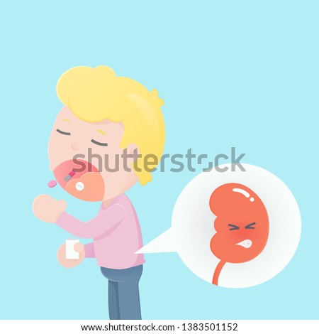 Men taking medicine have an effect on the kidneys