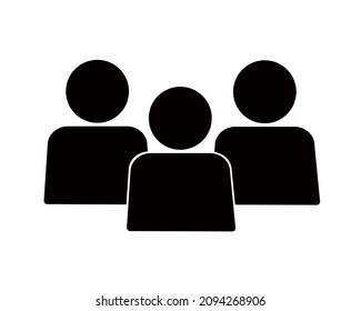 Men Team Icon Vector User Group Of People Pictogram 