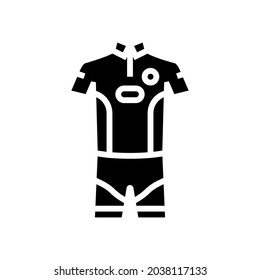 men tennis apparel glyph icon vector. men tennis apparel sign. isolated contour symbol black illustration