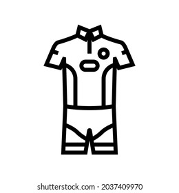 men tennis apparel line icon vector. men tennis apparel sign. isolated contour symbol black illustration