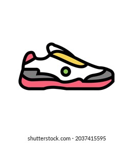 men tennis shoe color icon vector. men tennis shoe sign. isolated symbol illustration
