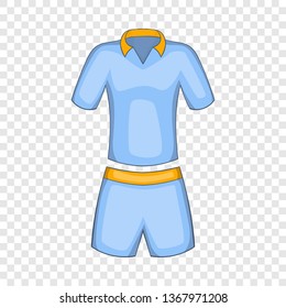 Men tennis uniforms icon in cartoon style isolated on background for any web design 