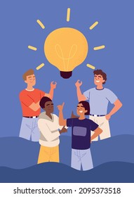 los hombres piensan en el diseño de ideas