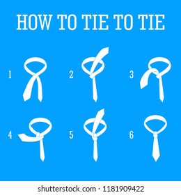 Men tie infographic. Simple illustration of men tie vector infographic for web design