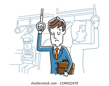 Men in train