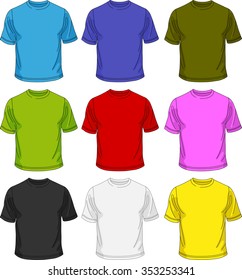 Men T-shirt template