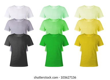 Men t-shirts blank template.