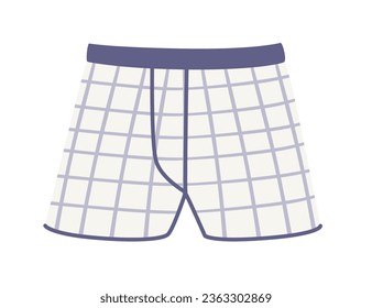 Men underpants white color vector illustration isolated on white background