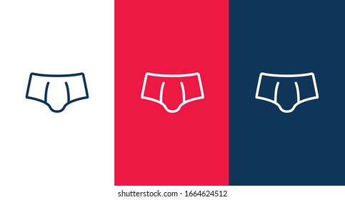 Men Underwear icon illustration isolated vector sign symbol