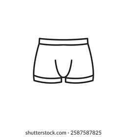 Men underwear icon. vector simple linear illustration for web and app..eps
