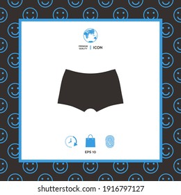 Men underwear, the silhouette, elements for your design