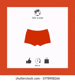 Men underwear, the silhouette, elements for your design