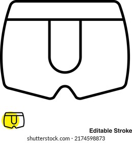 Men Underwear Vector Line Icon
