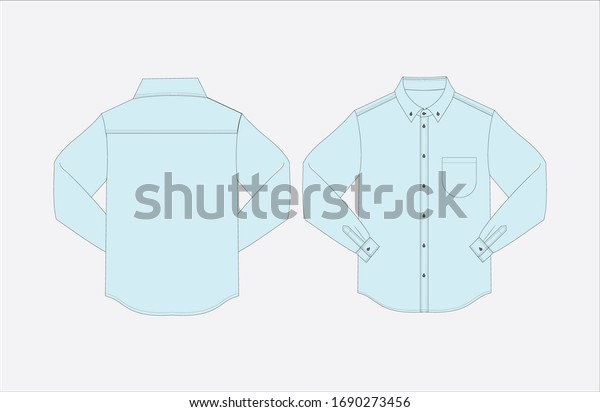 Men Uniform Shirt Vector Format Fully Stock Vector (Royalty Free ...