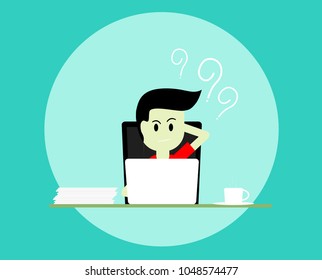 Men use computers,Business Concepts