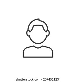 men user editable stroke icon, general icon 