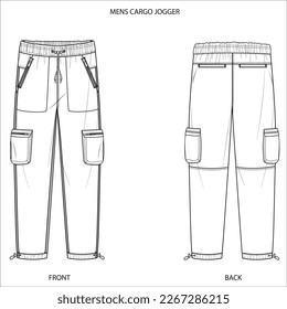 Men Utility Cargo Jogger Sketch