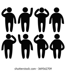 men in various poses