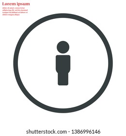 men vector icon 10 eps , Lorem ipsum Flat design