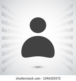 men vector icon 10 eps , Lorem ipsum Flat design