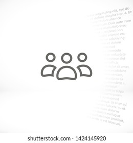 men vector icon 10 eps , Lorem ipsum Flat design