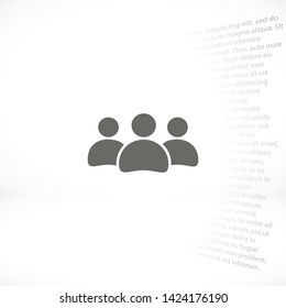 men vector icon 10 eps , Lorem ipsum Flat design