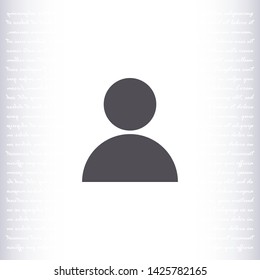 men vector icon 10 eps , Lorem ipsum Flat design