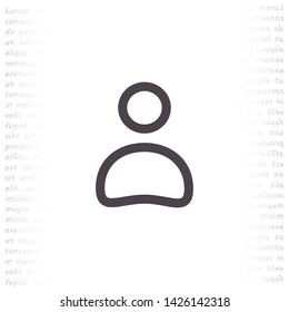 men vector icon 10 eps , Lorem ipsum Flat design