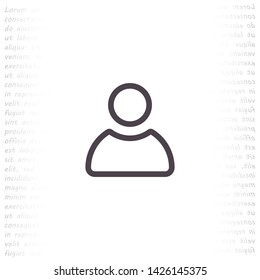 men vector icon 10 eps , Lorem ipsum Flat design