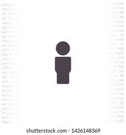 men vector icon 10 eps , Lorem ipsum Flat design