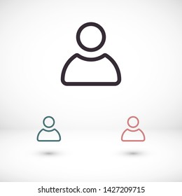 men vector icon 10 eps , Lorem ipsum Flat design