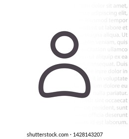 men vector icon 10 eps , Lorem ipsum Flat design