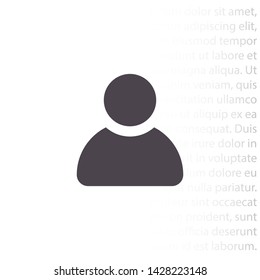 men vector icon 10 eps , Lorem ipsum Flat design