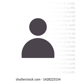 men vector icon 10 eps , Lorem ipsum Flat design