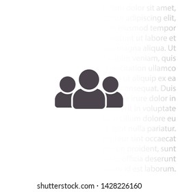 men vector icon 10 eps , Lorem ipsum Flat design