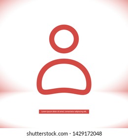 men vector icon 10 eps , Lorem ipsum Flat design