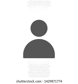 men vector icon 10 eps , Lorem ipsum Flat design