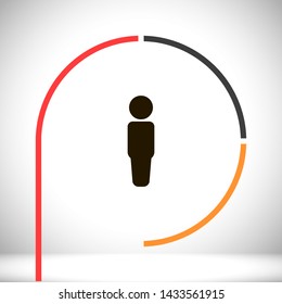 men vector icon 10 eps , Lorem ipsum Flat design
