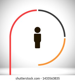 men vector icon 10 eps , Lorem ipsum Flat design