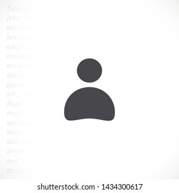 men vector icon 10 eps , Lorem ipsum Flat design