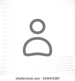 men vector icon 10 eps , Lorem ipsum Flat design