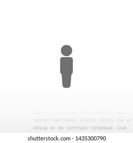 men vector icon 10 eps , Lorem ipsum Flat design